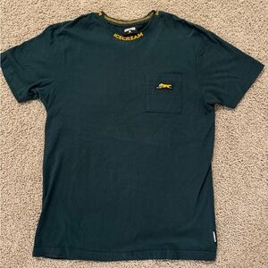 Icecream Men's Tee in Deep Green with Yellow Accents